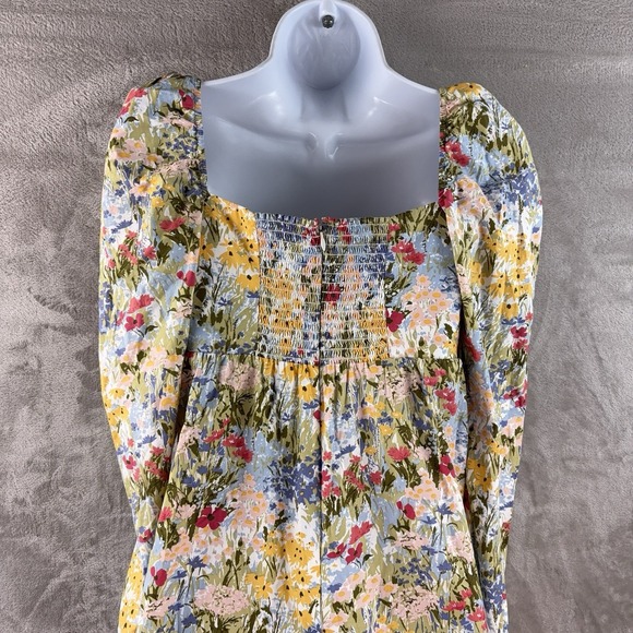 Reformation Kenzi Dress Womens Size 2 Multicolor Countryside Floral Print Midi - Picture 6 of 9